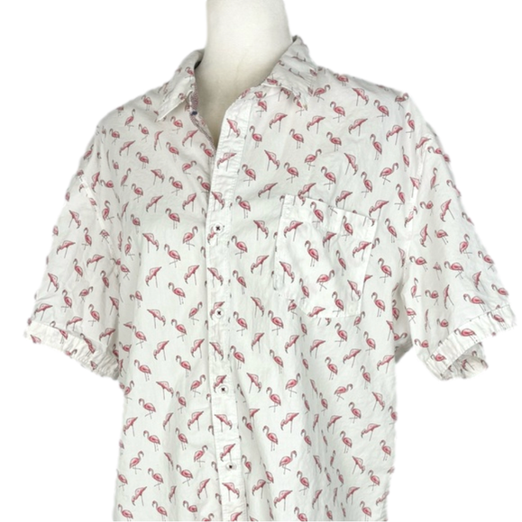 Michael Brandon pink flamingo shirt - Picture 2 of 8